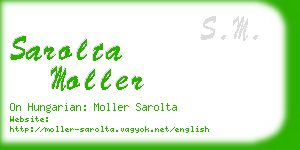 sarolta moller business card